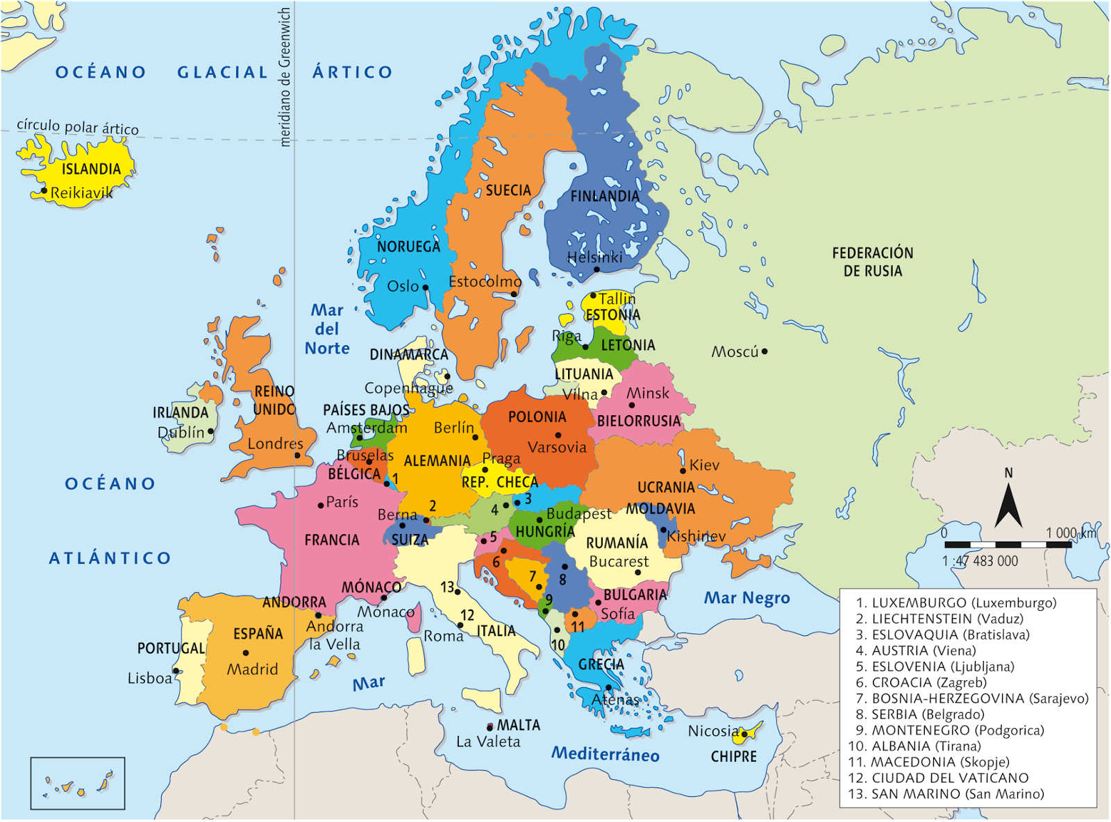 Blog del Profe Marcos: MAPA POLÍTICO DE EUROPA