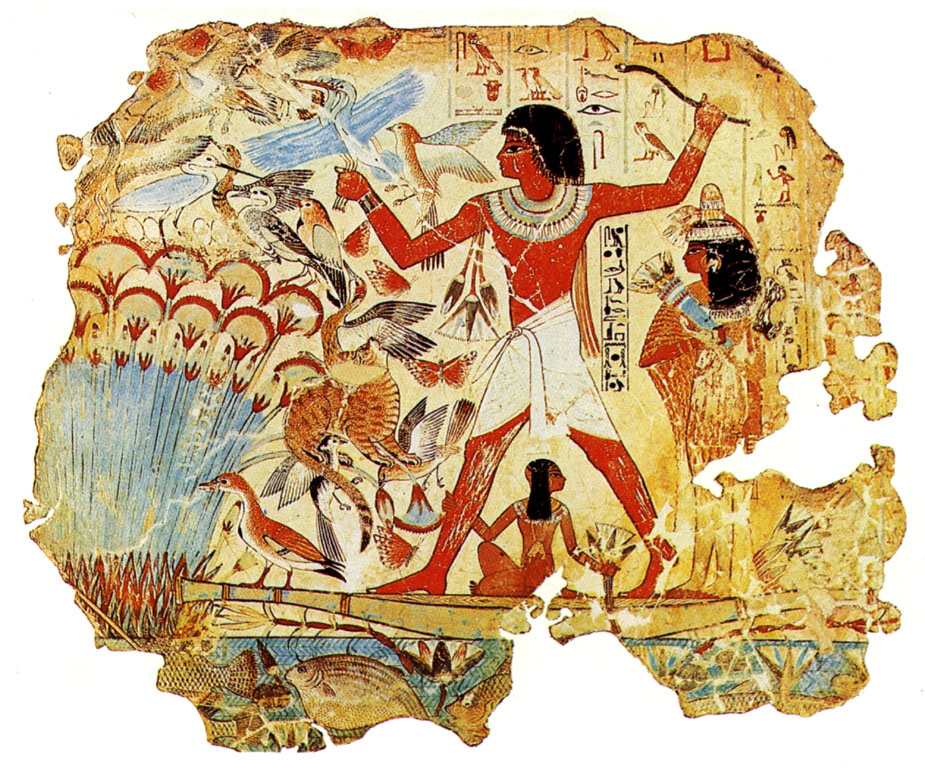 Kenney Mencher Fowling Scene From The Tomb Of Nebamun 1400 Bce 1350 Bce Thebes Egypt Dynasty 18