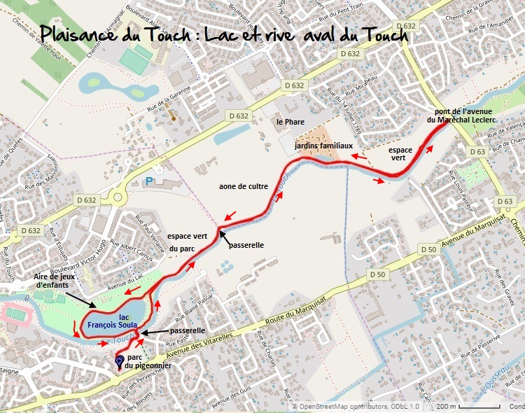 Sudouest Toulousain Randonnées Plaisance du Touch Lac et rive aval