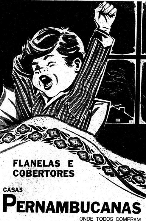 Propaganda das Flanelas e Cobertores das Casas Pernambucanas em 1996.