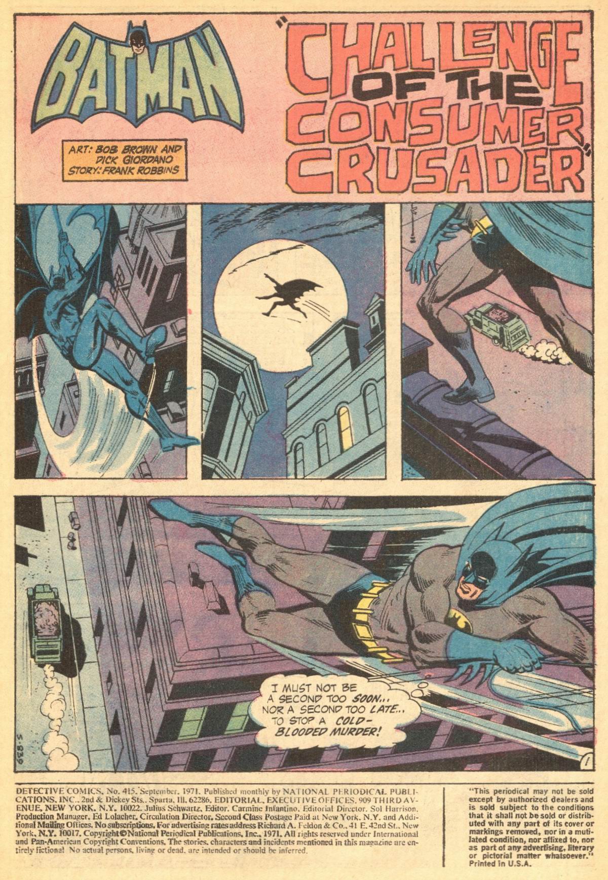 Detective Comics (1937) issue 415 - Page 3