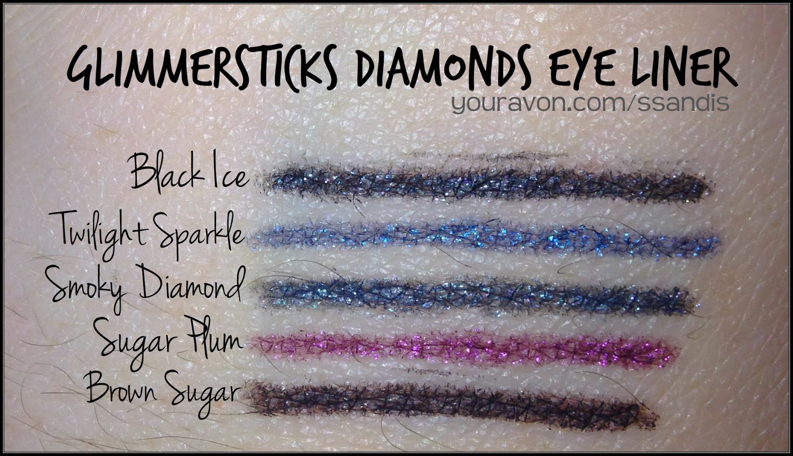 TEAM BEAUTY ETC Avon Glimmersticks Diamonds Eye Liner Haul