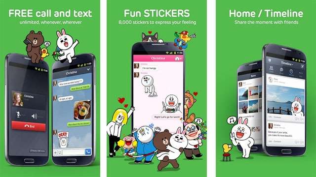 FREE cross platform  messenger with voice calls comes to India, 'Line'  comes with stickers like like Disney, Hello Kitty and Iron Man