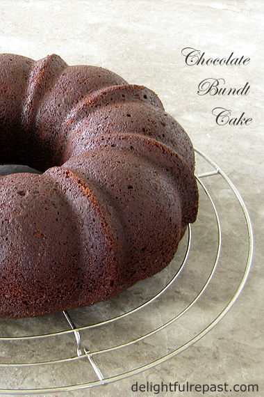 Chocolate Bundt Cake - this one is light and fluffy, not heavy and dense / www.delightfulrepast.com