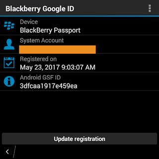 Blackberry Google ID