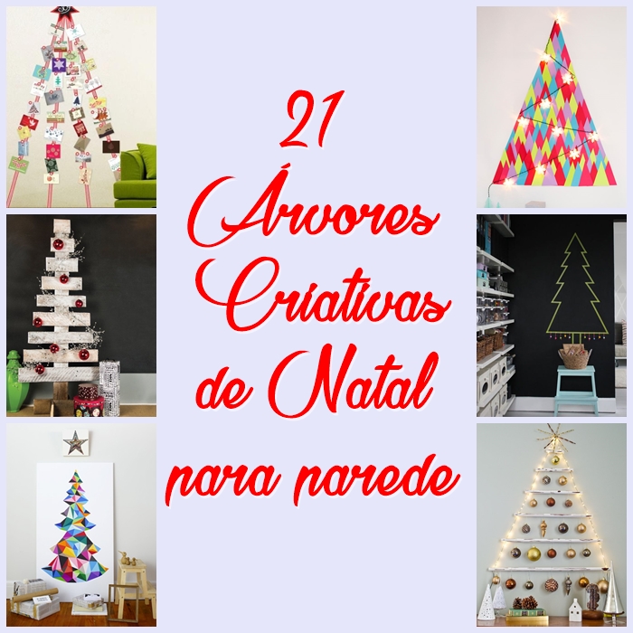 21 Árvores Criativas de Natal para parede Blog de Decoração Reciclar e  Decorar