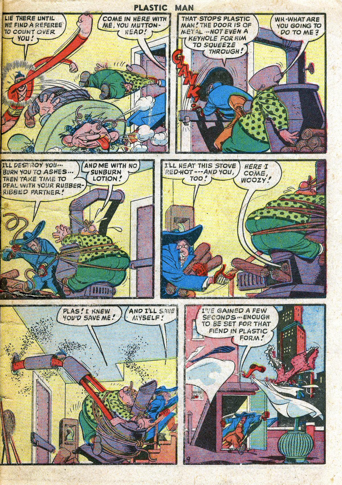 Read online Plastic Man (1943) comic -  Issue #19 - 31
