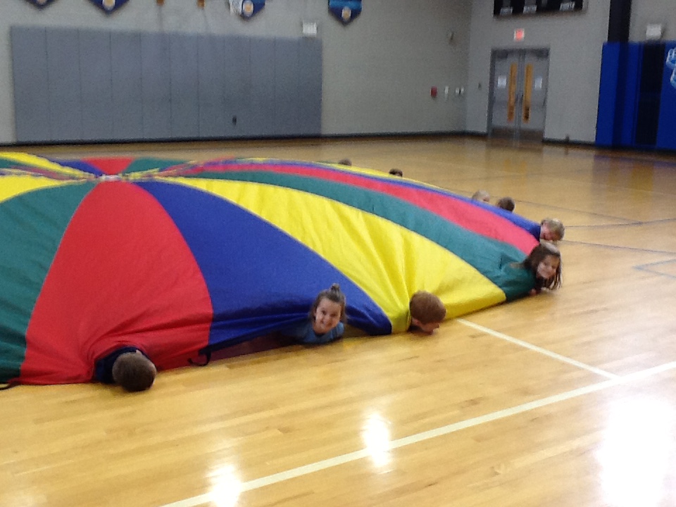 Parachute in Physical Education Class