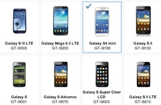 Galaxy S4 Mini di website Samsung