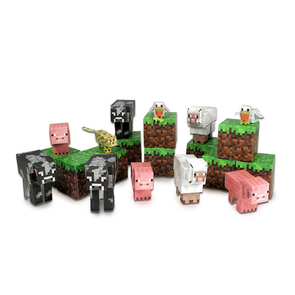 Minecraft Papercraft Utility Pack, Over 30 Pieces