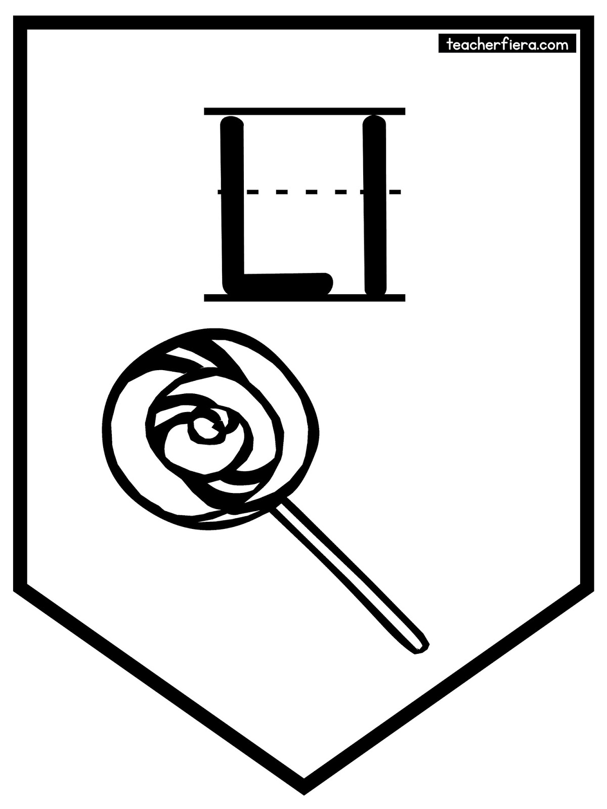 teacherfiera.com: ALPHABET BANNER (BLACK AND WHITE)