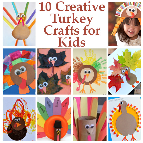 10 Creative Turkey Crafts for Kids | DIY Home Sweet Home