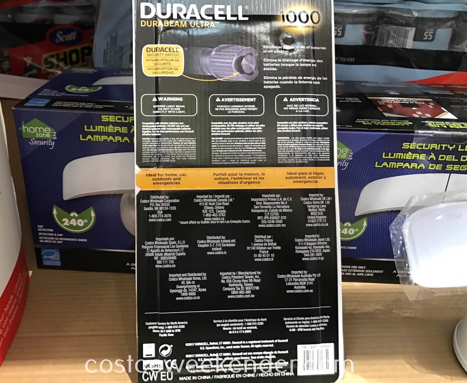 Duracell Durabeam Ultra LED Flashlight Costco Weekender
