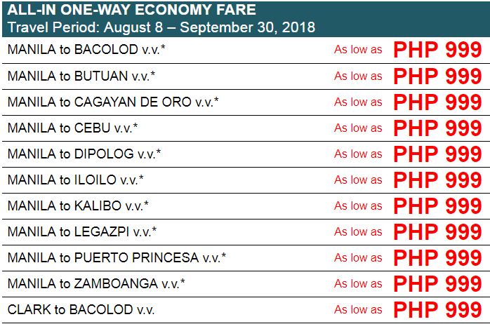 Philippine Airlines Promo 2020 - 2021: Php 999 Pal Promo Fare