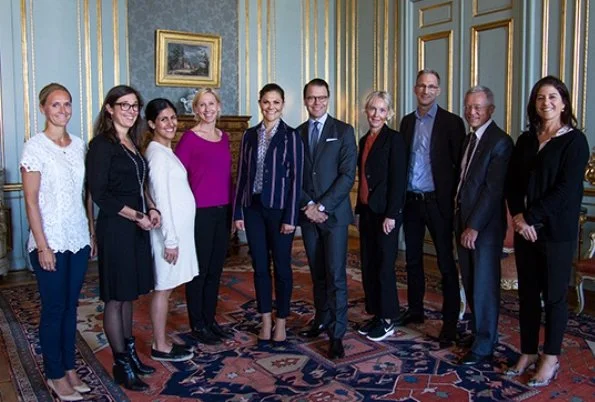 The Swedish Crown Princess Couple's Foundation. Elin Annwall, Lena Hök, Golnaz Hashemzadeh Bonde, Pernilla Bard, Lena Green, Johan Oljeqvist, Nils Lundin and Dilsa Demirbag-Sten