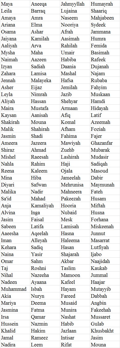 muslim boy names from quran muslim boy names from quran