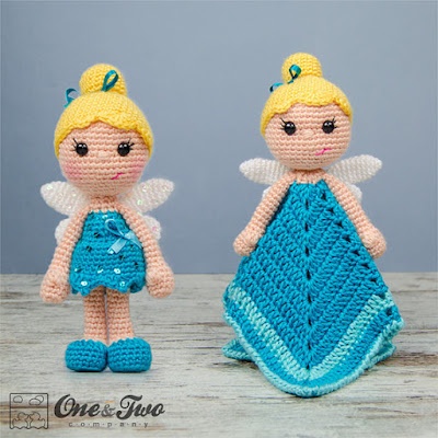 Combo Pack - Ella the Fairy Lovey and Amigurumi Set for 5.99 Dollars - PDF Crochet Pattern - Instant Download - Special Offer Pack