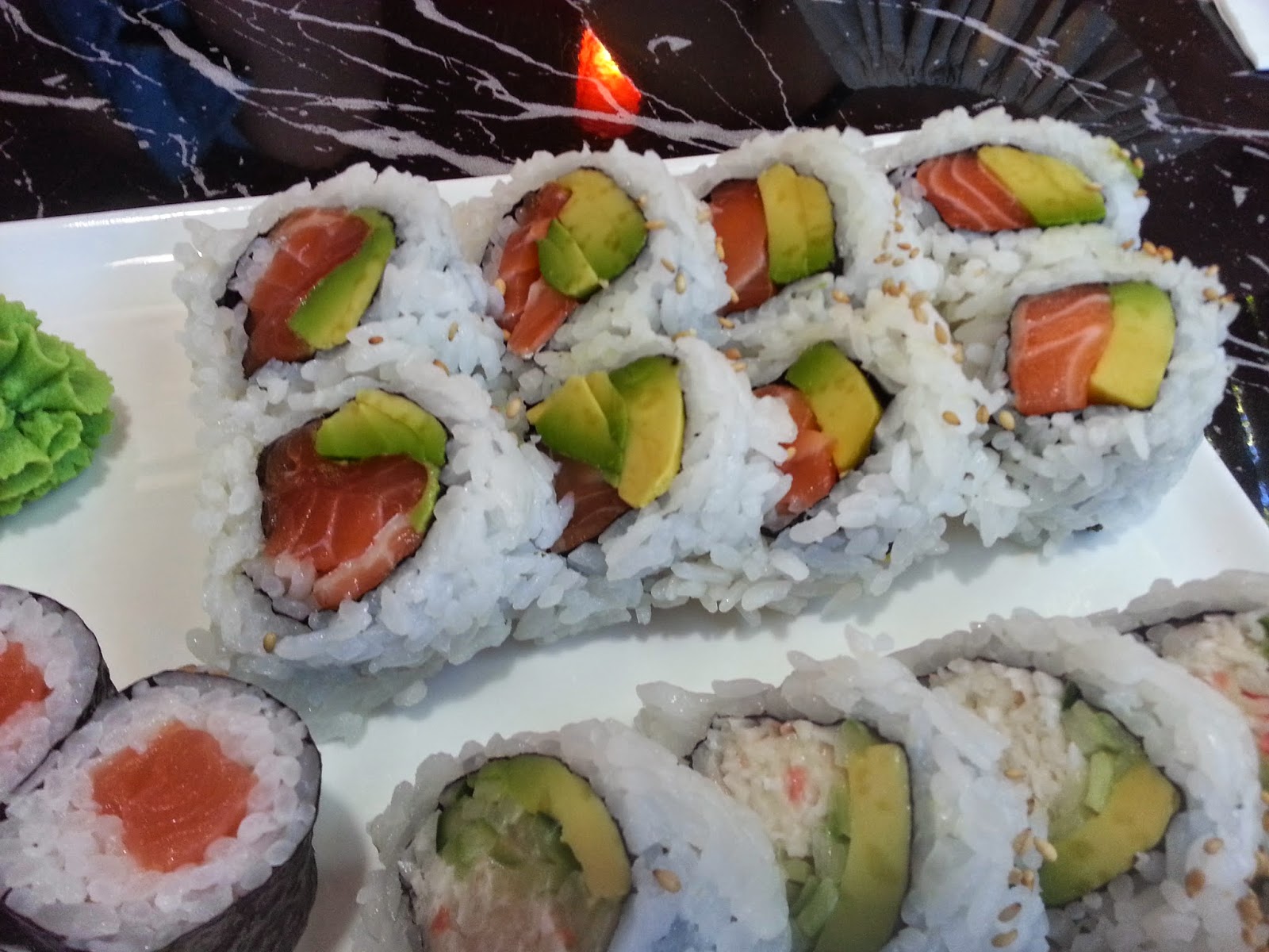 feeling famished black dragon sushi simple rolls and...fries?