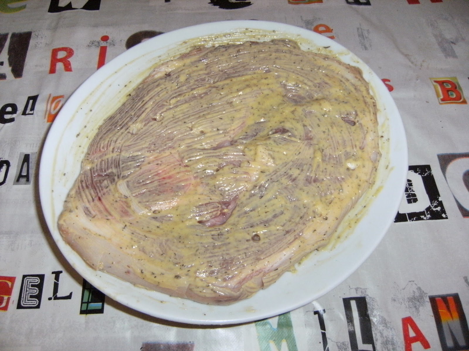 LES RECETTES CHOUETTES DE SISSI: ROUELLE DE PORC A LA MOUTARDE...