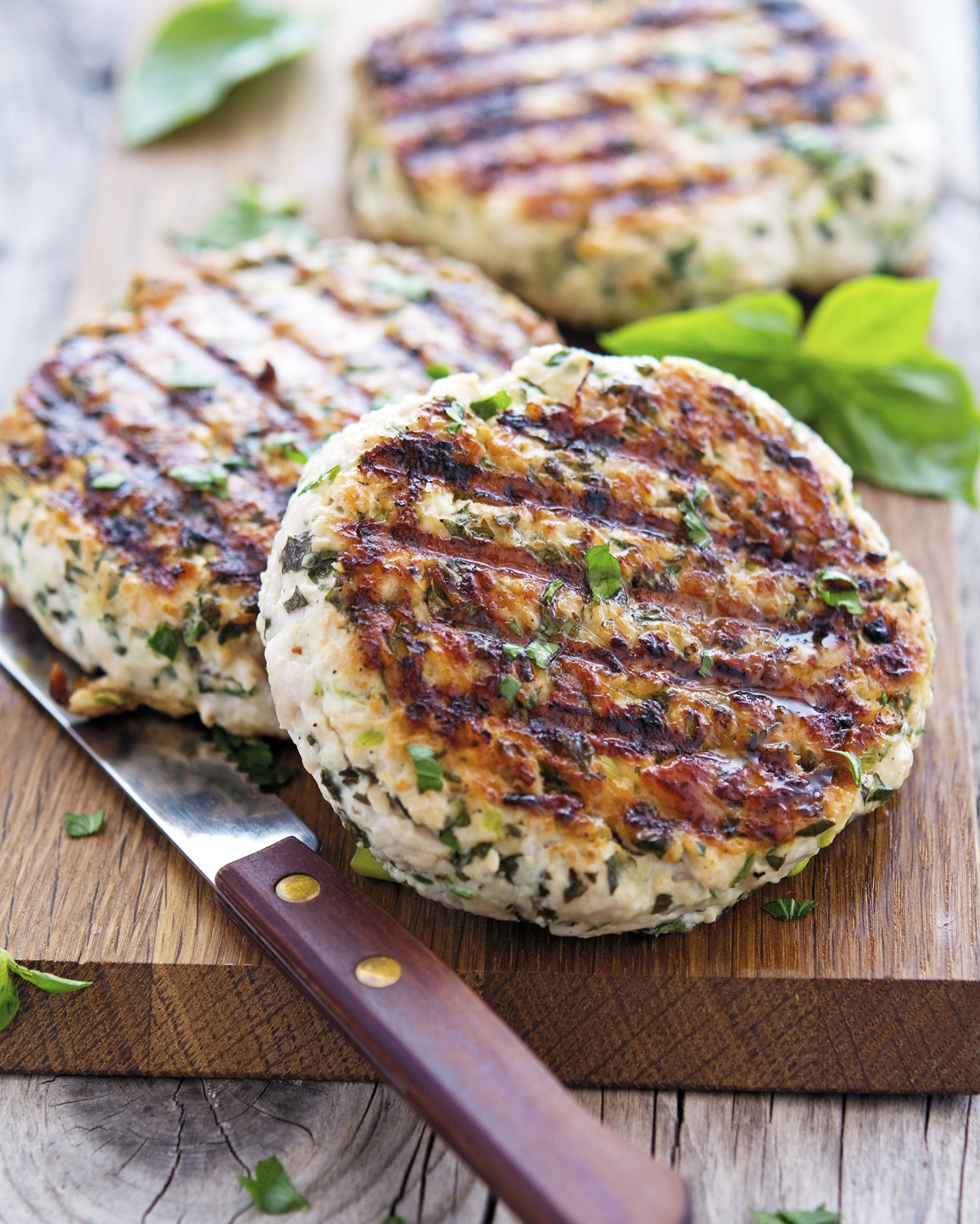 Green Goddess Turkey Burgers