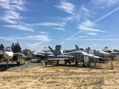 overview of planes at Pacific Coast Air Museum in Santa Rosa, California