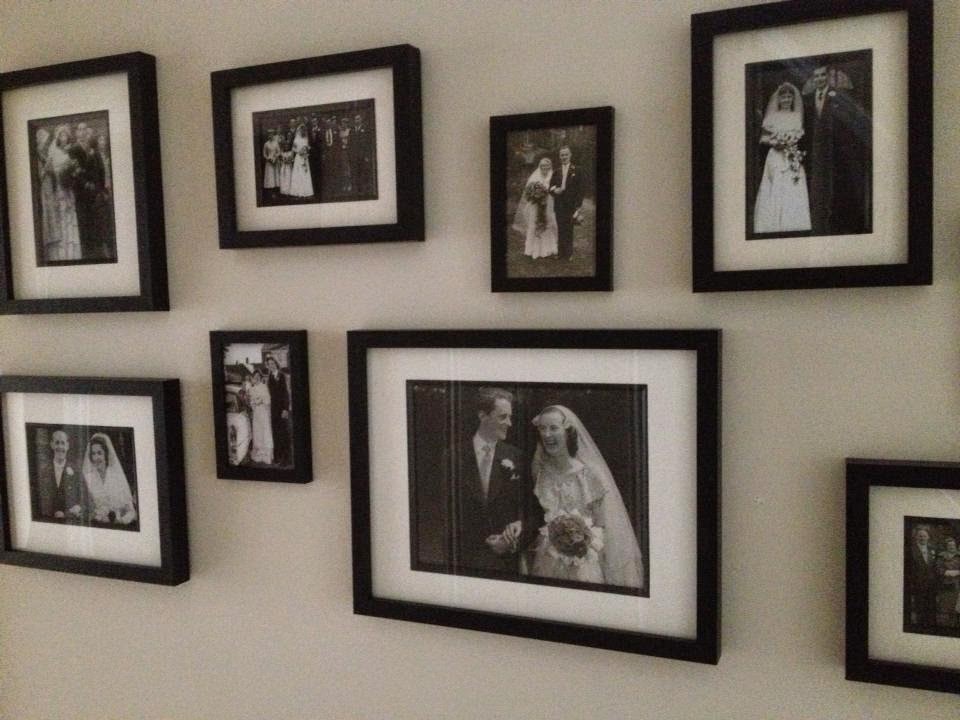 Monday Family Wedding Gallery Wall Roses and Rolltops
