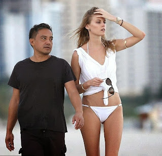 Maryna Linchuk White Bikini Miami