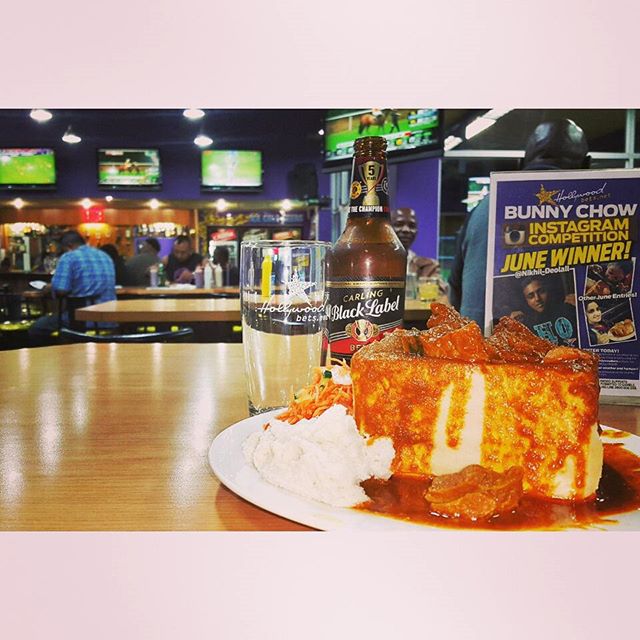 Hollywood Mutton Bunny Chow and Black Label - Hollywoodbets Springfield Park, Durban Hollywood Mutton Bunny Chow and Black Label - Hollywoodbets Springfield Park, Durban