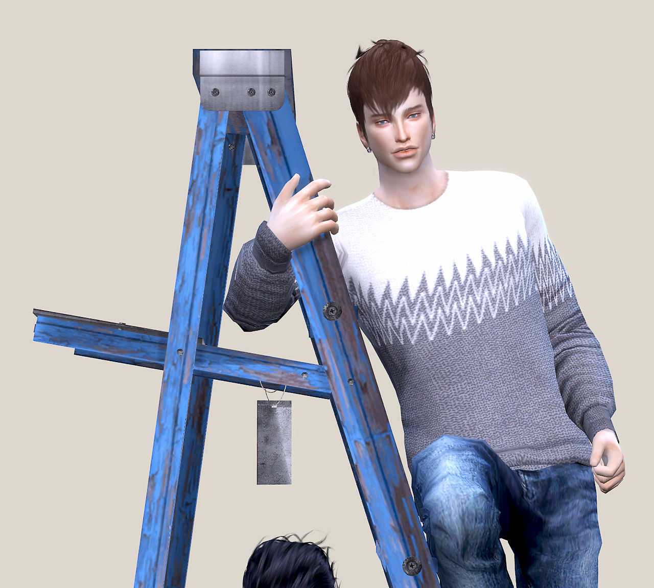 My Sims 4 Blog TS3 Ladder Shelf Conversions and Poses by Aoihana2510
