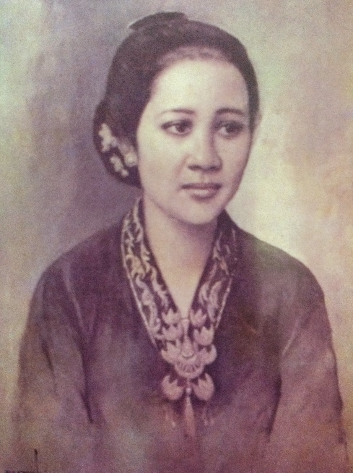 Gambar Sketsa Wajah Ibu Kartini | Sobsketsa