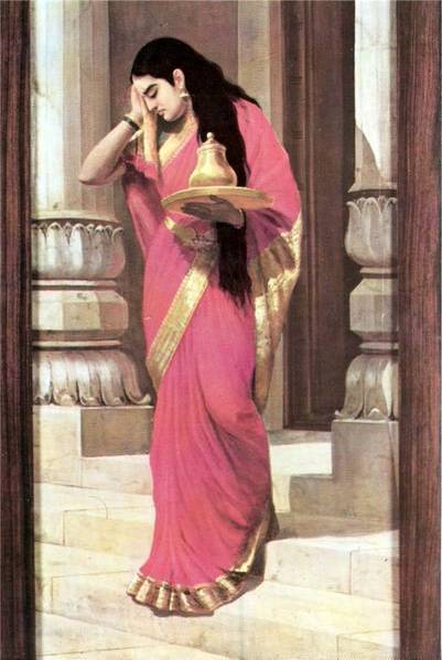 Raja Ravi Varma's Paintings: Women Pleasing