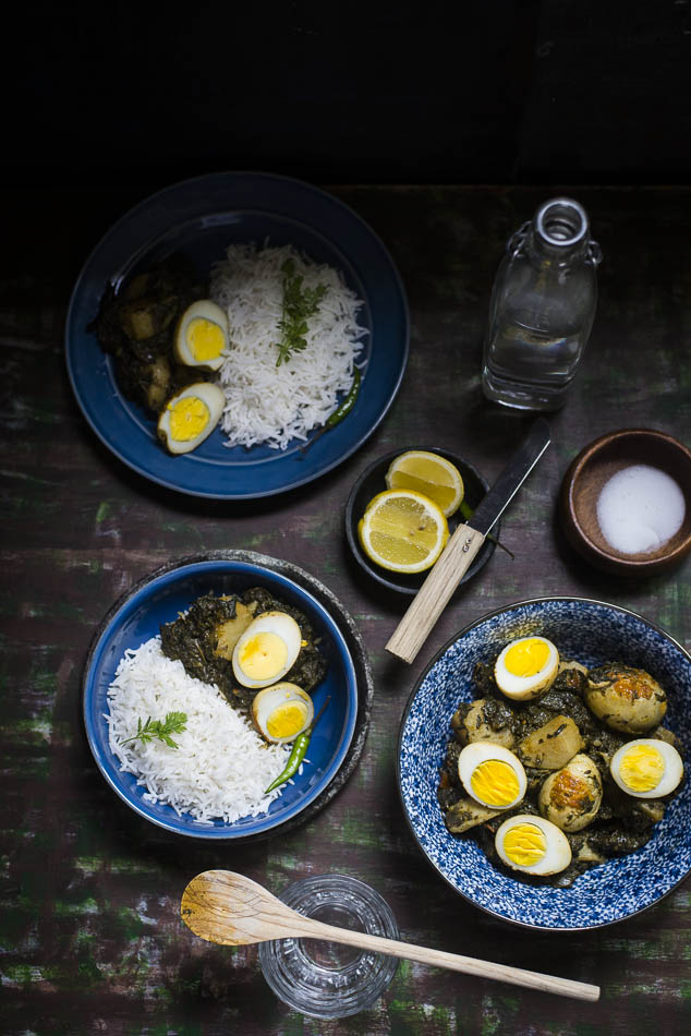 Mix and Stir: Spinach and Egg Curry ( Anda Palak )