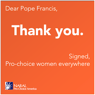NARAL thanks Pope Francis