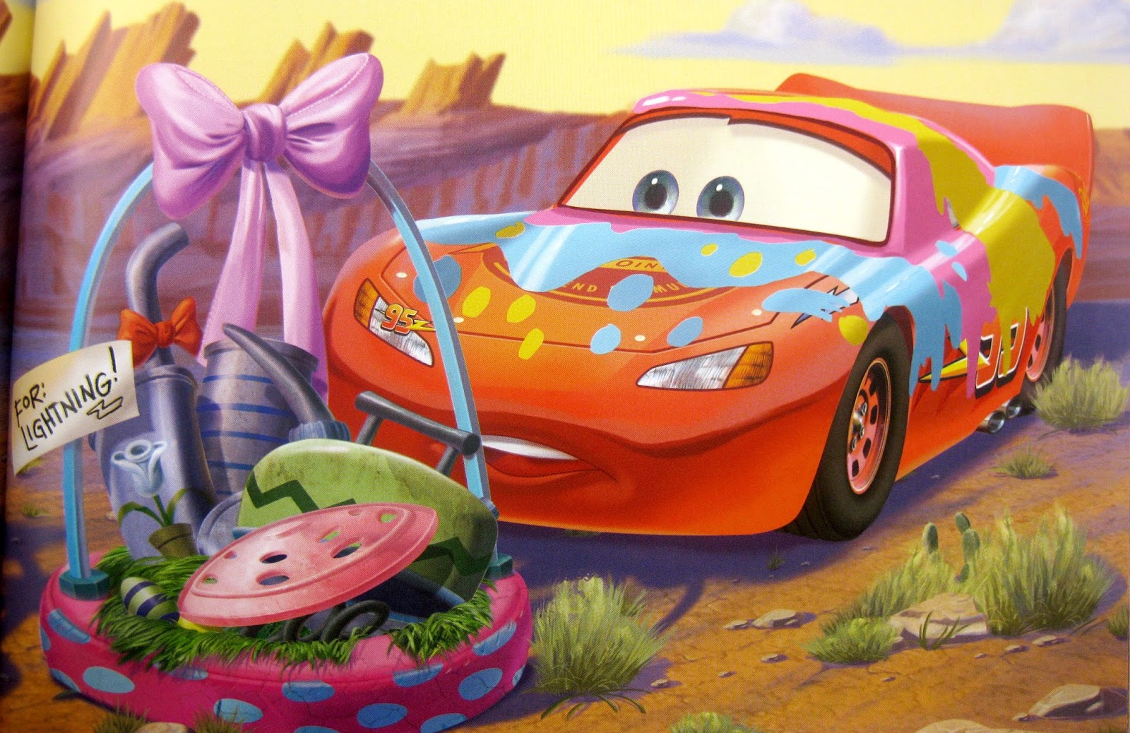 cars mater and the easter buggy mcqueen