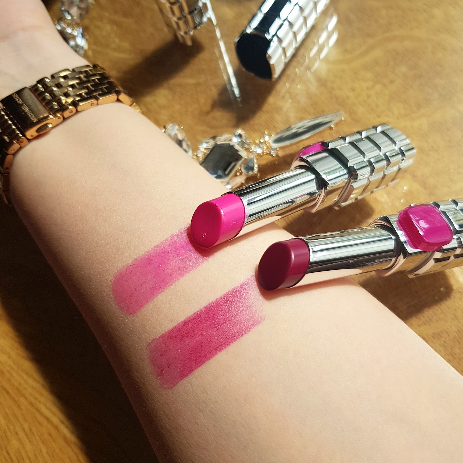New LOREAL color riche shine on lipstick review.