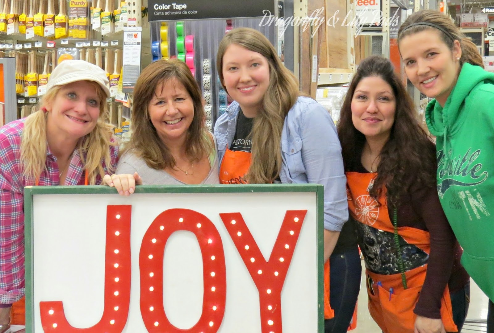 Her It Yourself Workshop at Home Depot in Countryside, IL Instructors and New Friends 