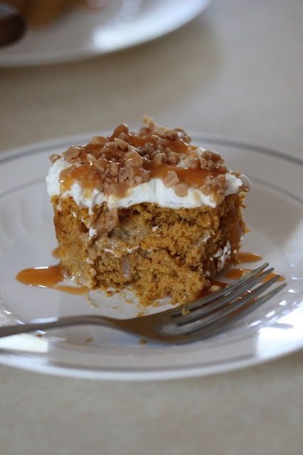 Pumpkin Poke Cake