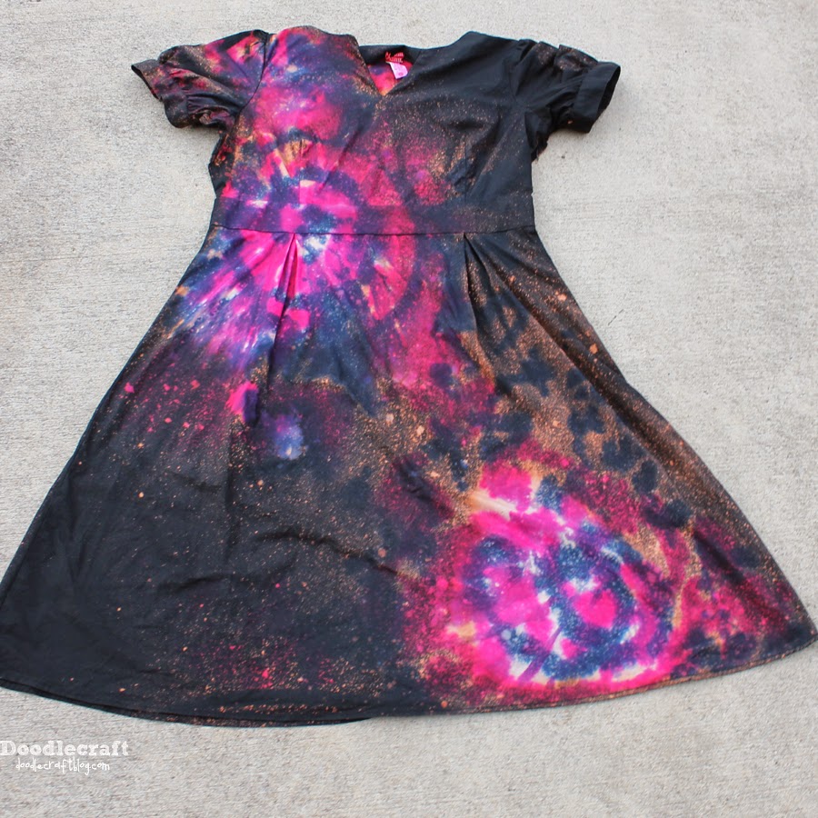 How to Make a Galaxy Dress with Tie Dye!