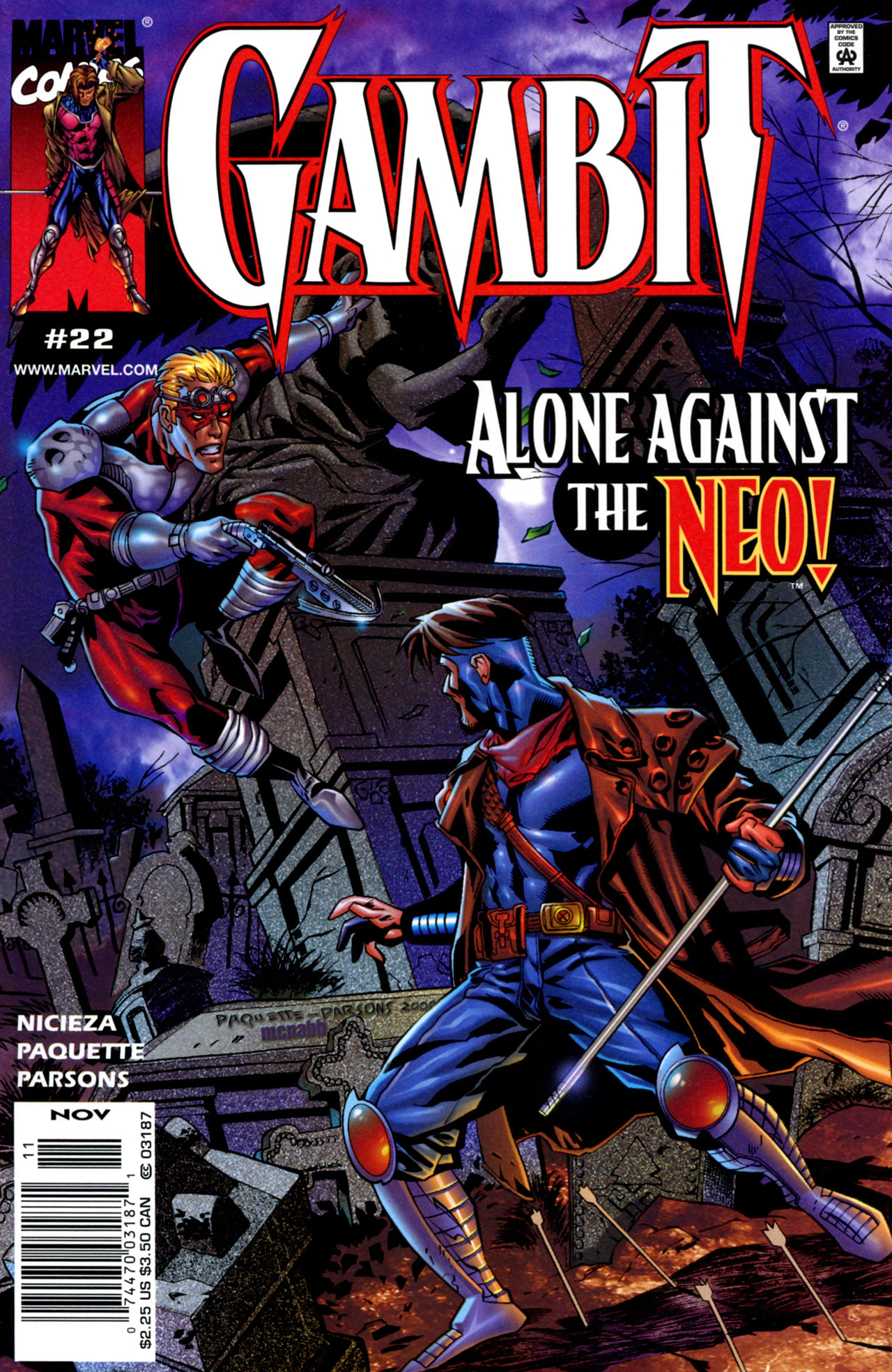 Read online Gambit (1999) comic -  Issue #22 - 1