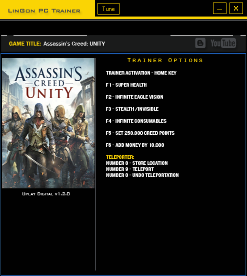 Assassins Creed UNITY trainergames