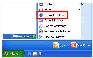 Канал вижу эксплорер. Ярлык Internet Explorer Windows 7 пуск.