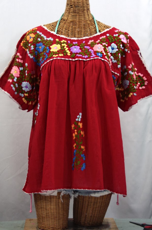 http://www.sirensirensiren.com/shop/new!-embroidered-peasant-tops/lijera-libre-mexican-blouse-xxl/lijera-libre-xxl-mexican-blouse--red-multi-color-embroidery