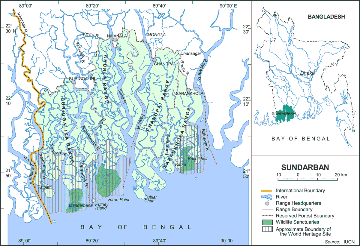 Sundarban Map Bangladesh