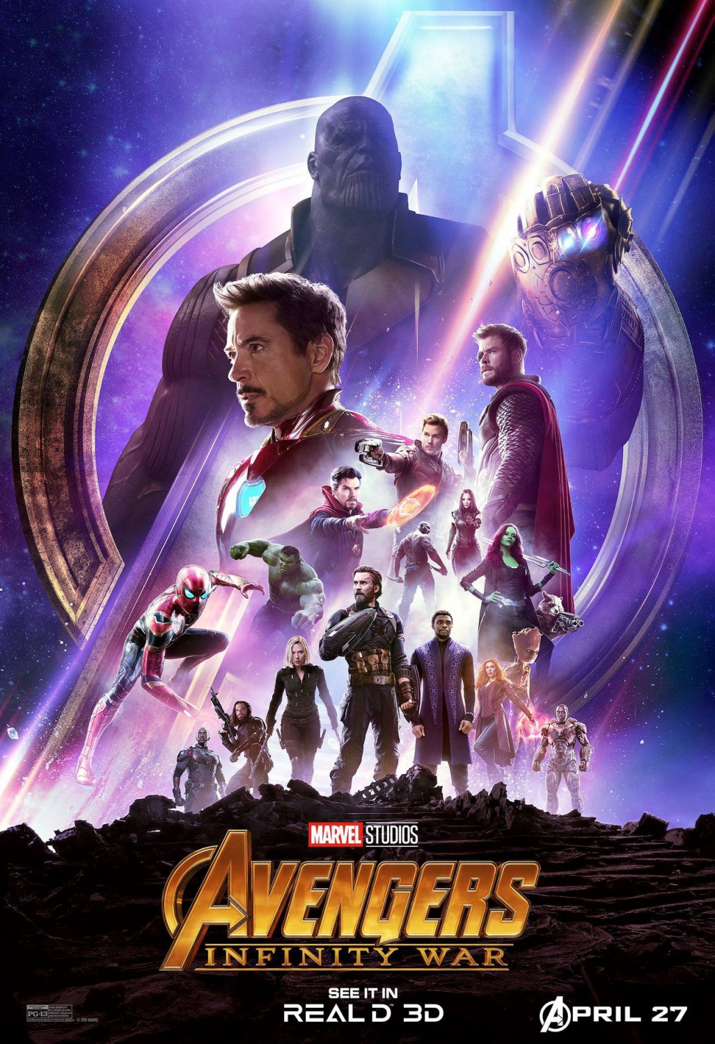The Blot Says Avengers Infinity War Reald 3d Movie Poster