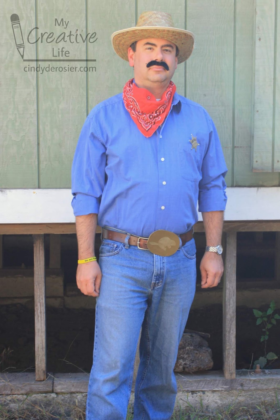 Cindy deRosier My Creative Life Cowboy Costume (with Beaver Belt Buckle)