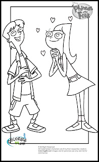 cadance flynn and jeremy coloring pages