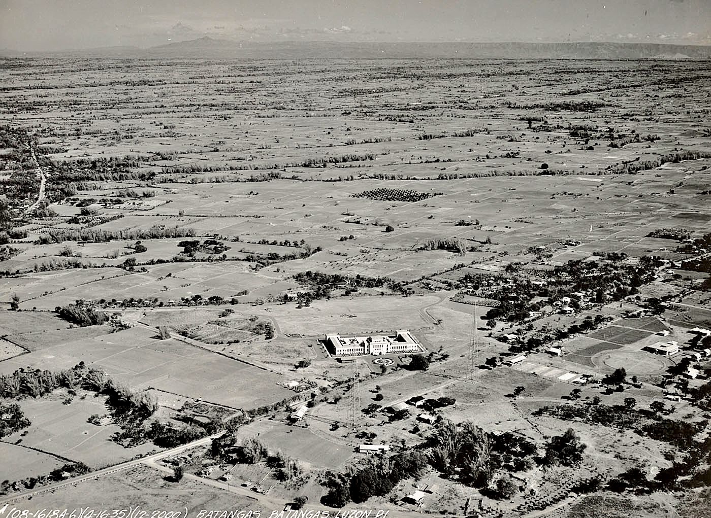 Aerial Photograph of the Batangas Provincial Capitol 1935 Batangas