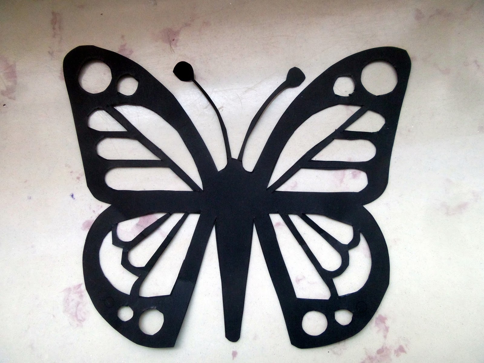 Motyl Witraż Z Papieru Szablon Mamo, ZRÓB TO SAMo: Motyl na szybie