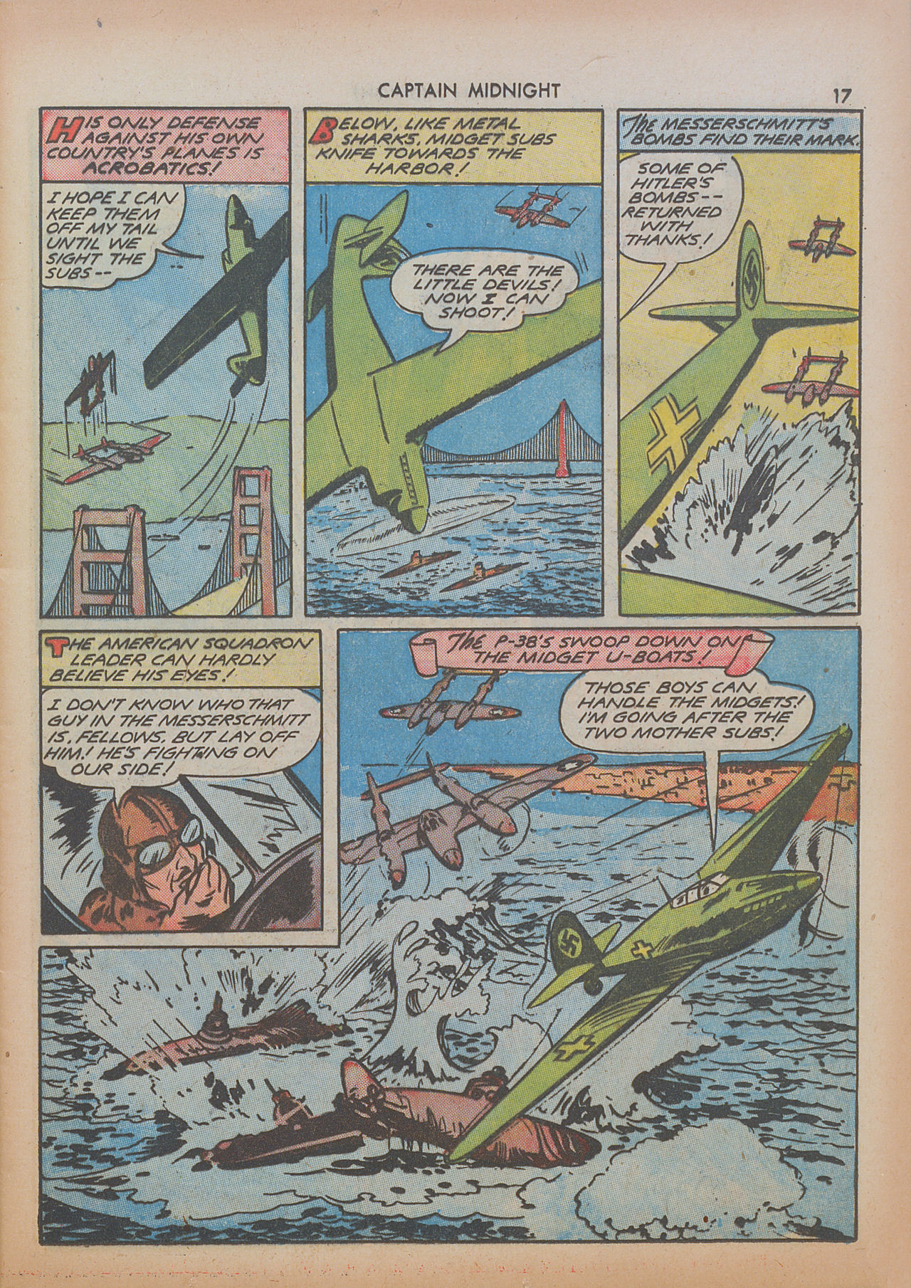 Read online Captain Midnight (1942) comic -  Issue #8 - 17