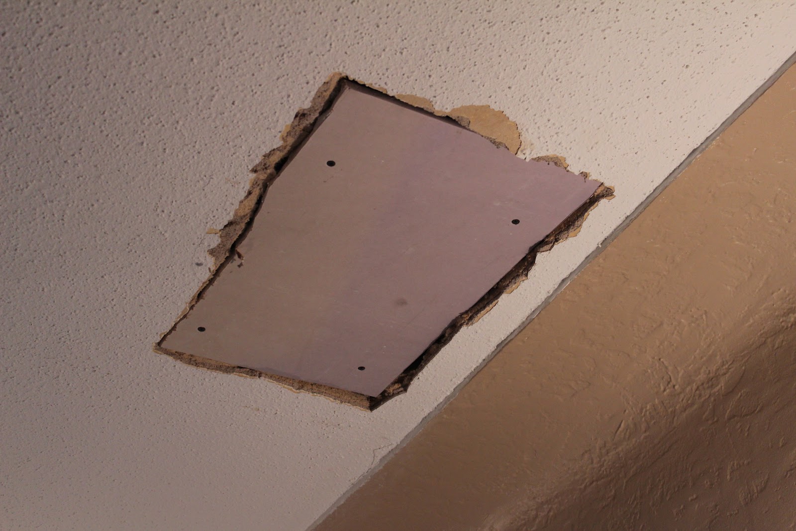 Women on a Mission: Mom Edition: CEILING HOLE DONE!